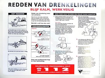 Plaat, redden van drenkelingen