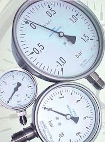 rvs buisveermanovacuummeter model 26/OA/160/-1+15bar ½" BSP