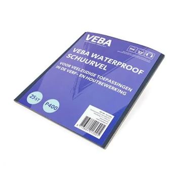 Schuurpapier vellen 23 x 28CM waterproof 25ST K180