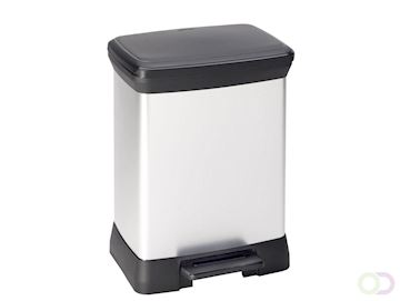 Curver Decobin Prullenbak - 30L - Metallic