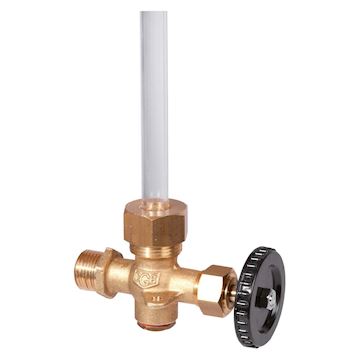 Peilglaskraan met plug 1/2'' buitendraad