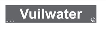 Sticker Vuilwater 100X20MM