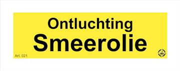 Sticker Ontluchting Smeerolie 100X30MM