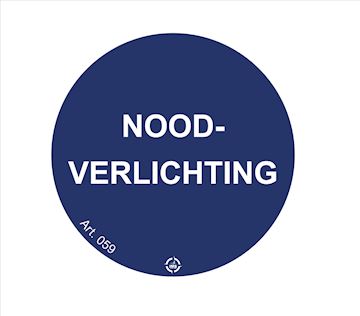 Sticker Noodverlichting 40MM