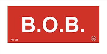 Sticker B.O.B. bakboord 100X40MM