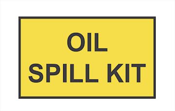 Sticker Oil spill kit 300X180MM