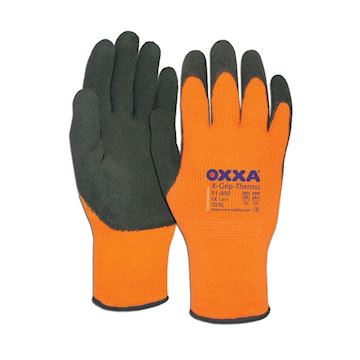 Oxxa X-Grip Thermo 51-850  kleur oranje/grijs, 10  p.paar