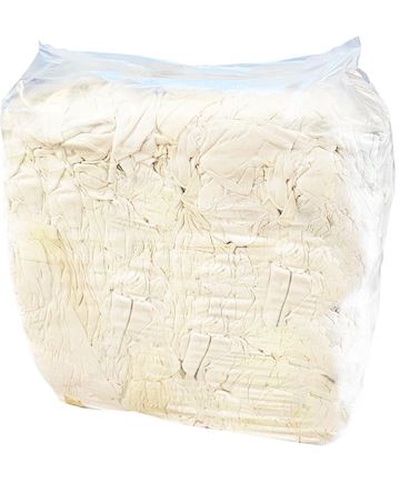 Witte poetslap tricot speciaal pak a 10 kg